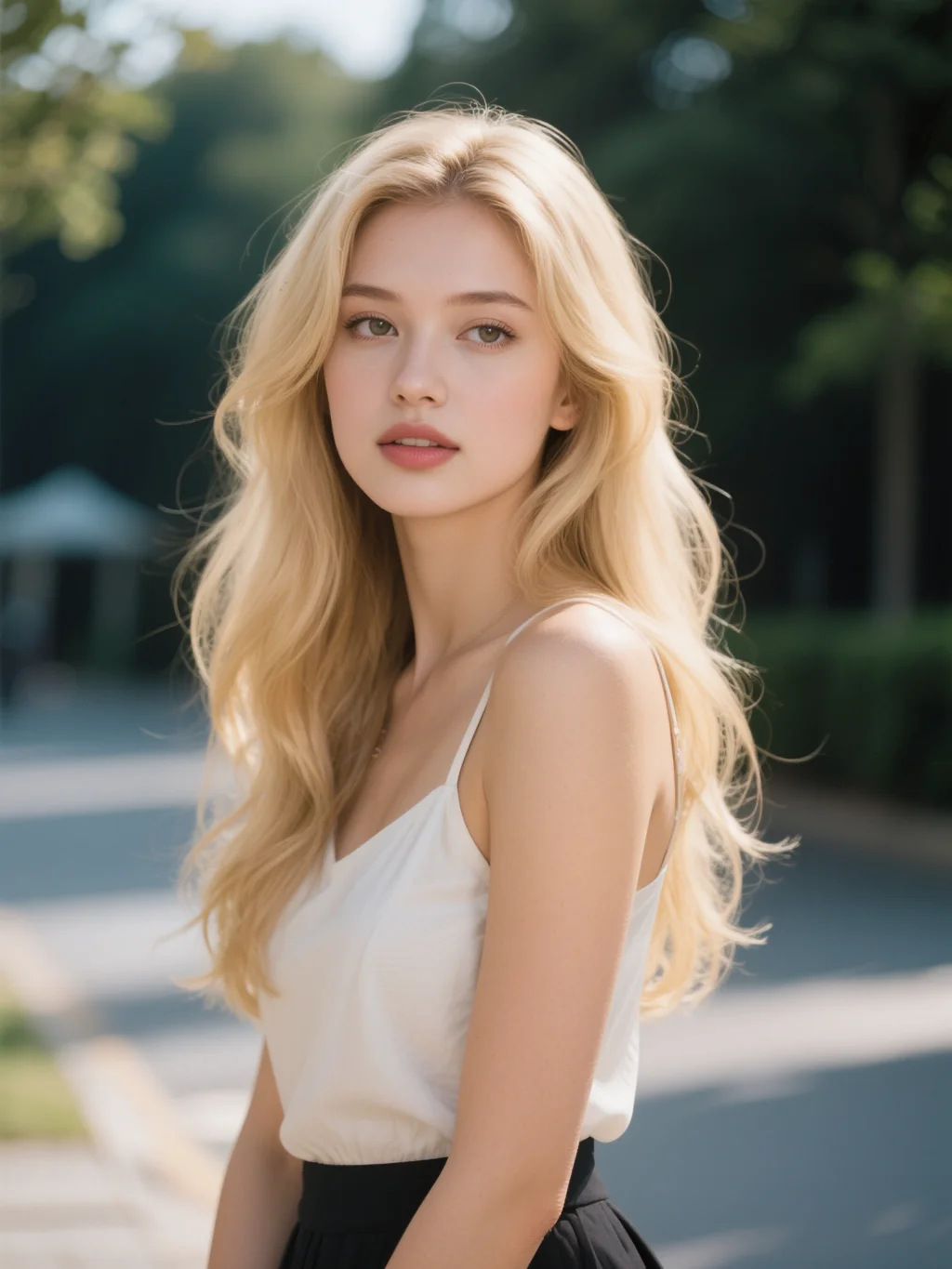 妖艶なブロンド美女