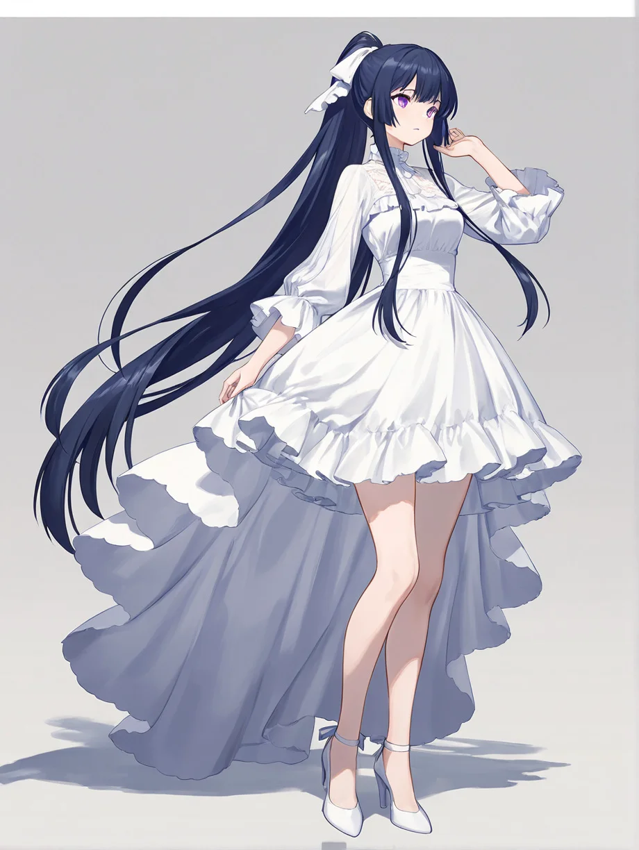 白いドレスの少女