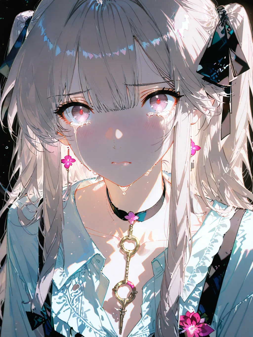 涙の中の少女