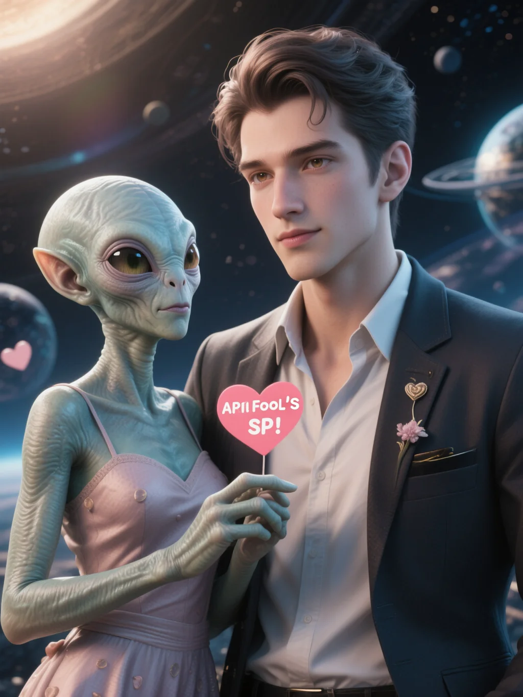 宇宙デートのエイプリルフール