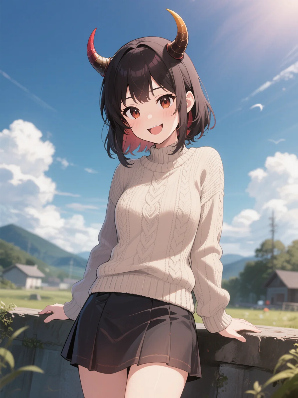 角の生えた少女
