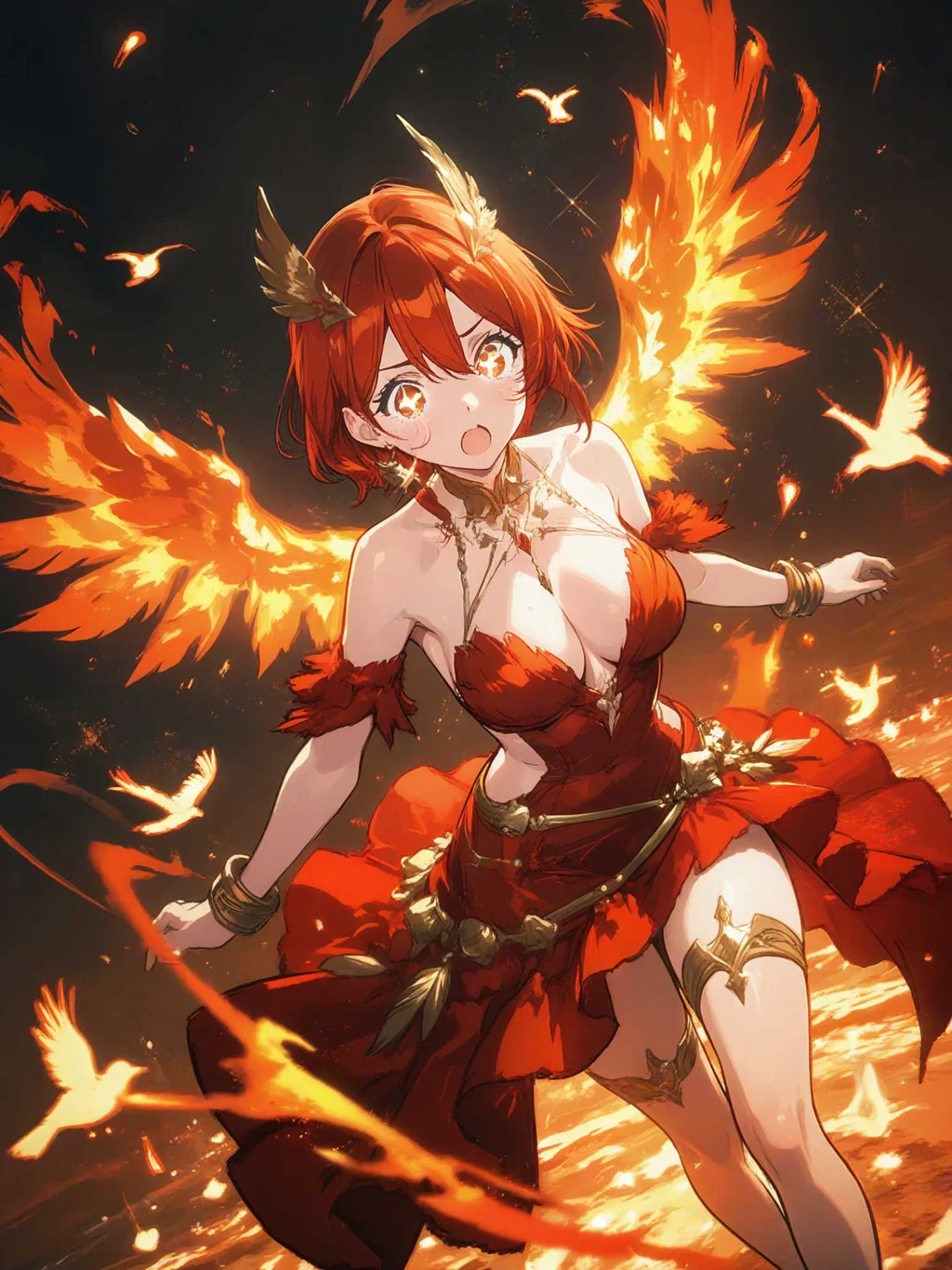 炎の翼の少女