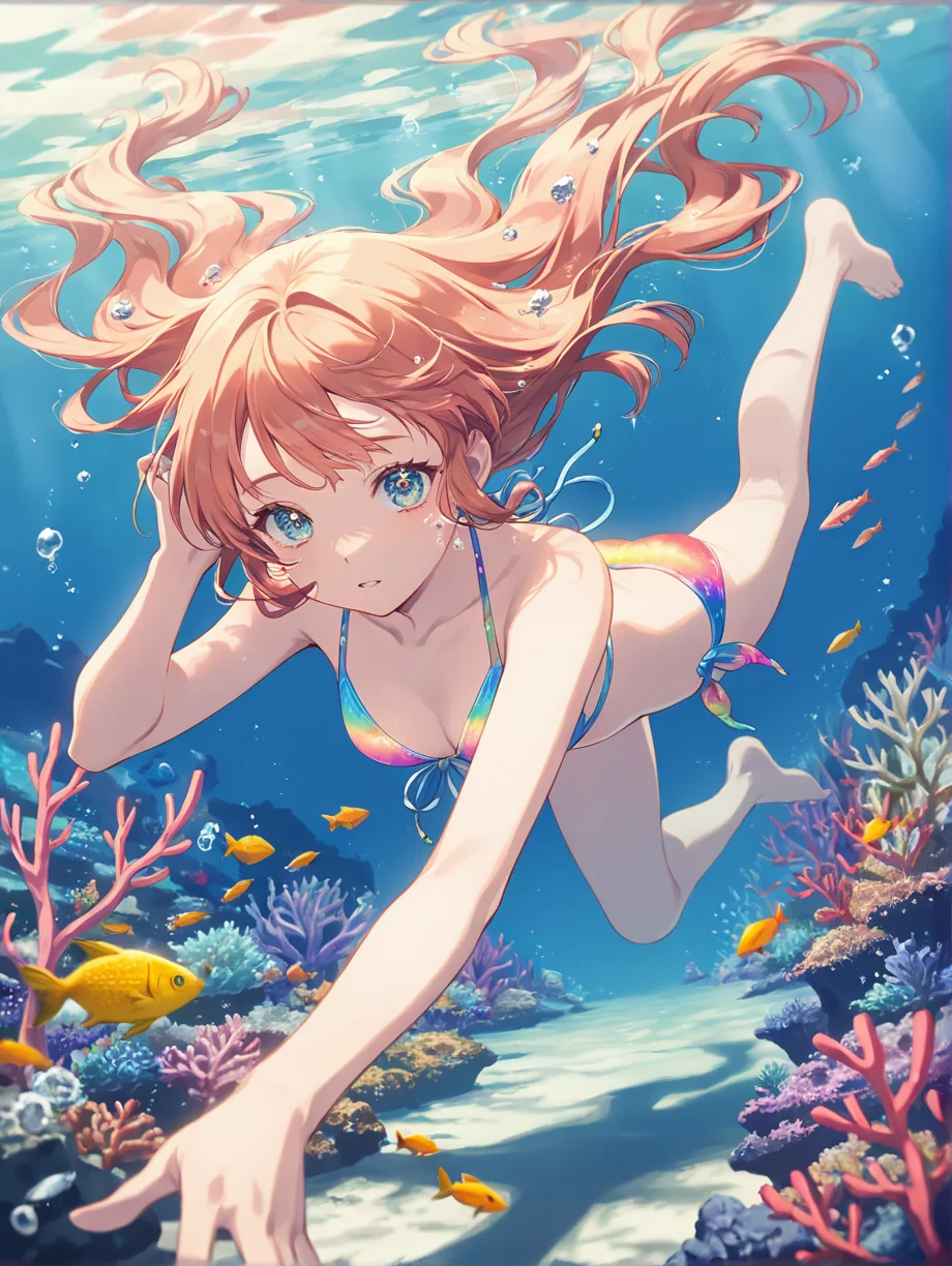 海の中のきらめき