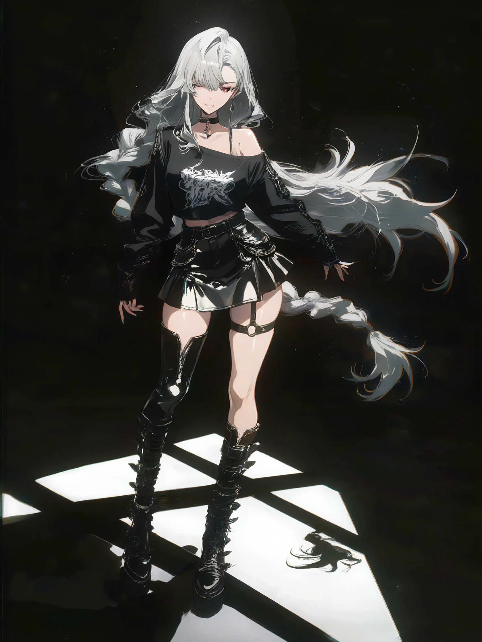 ファッションパンク美女