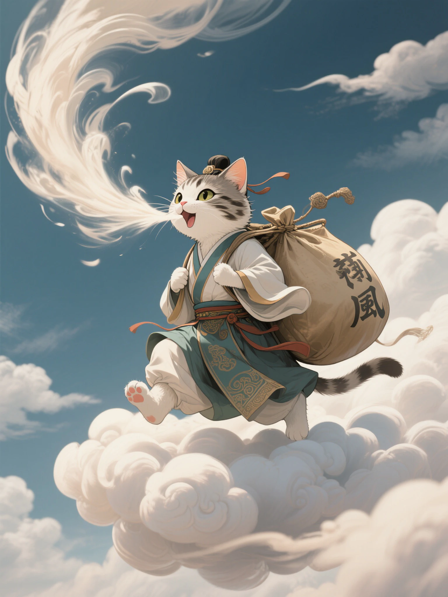 雲間の猫風神