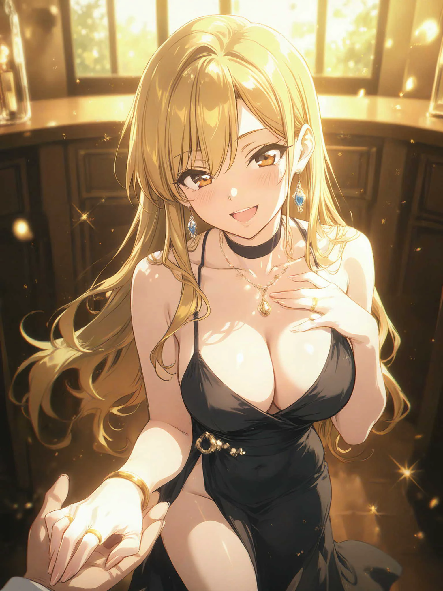プロポーズで喜ぶ美女