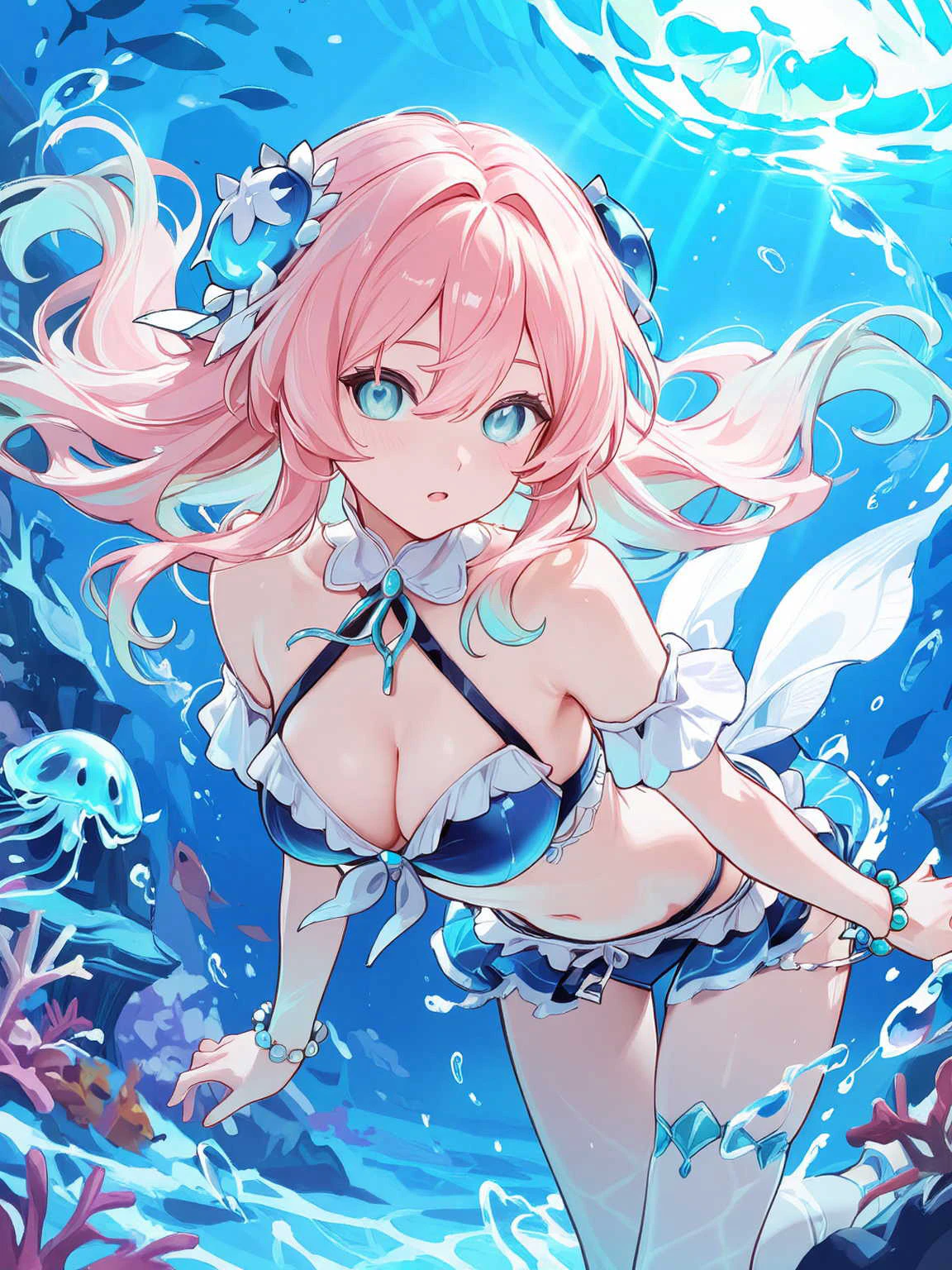 海底都市の美少女